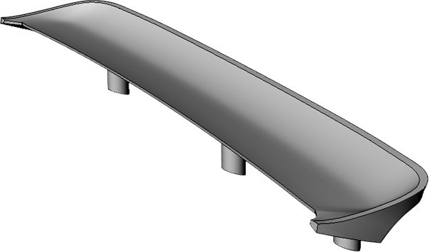 Spoiler Coffre Pour Saab 900 Cabriolet 1990 - Noir, Pièce D'occasion Classique